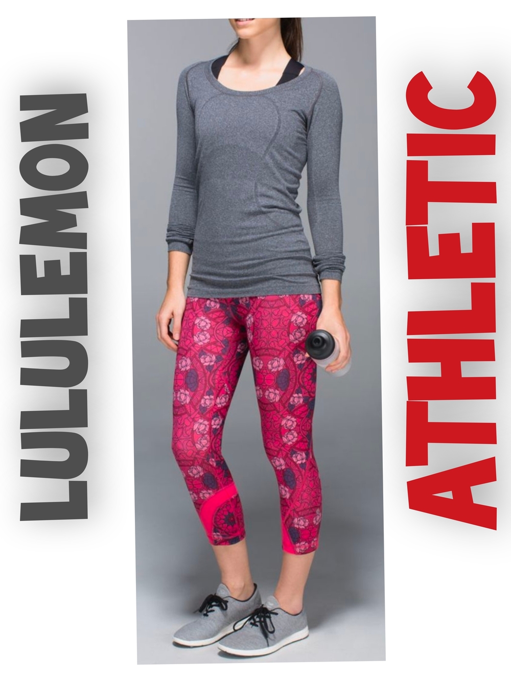 lululemon athletica Pink Patterned Crop Leggings Size 6